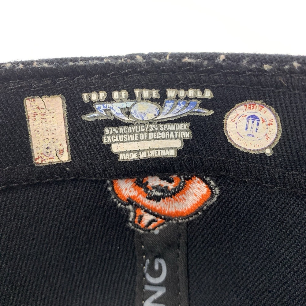 OSU Cowboys Hat Oklahoma State Orange Black L/XL Stretch Baseball Cap TOW King - Picture 14 of 16